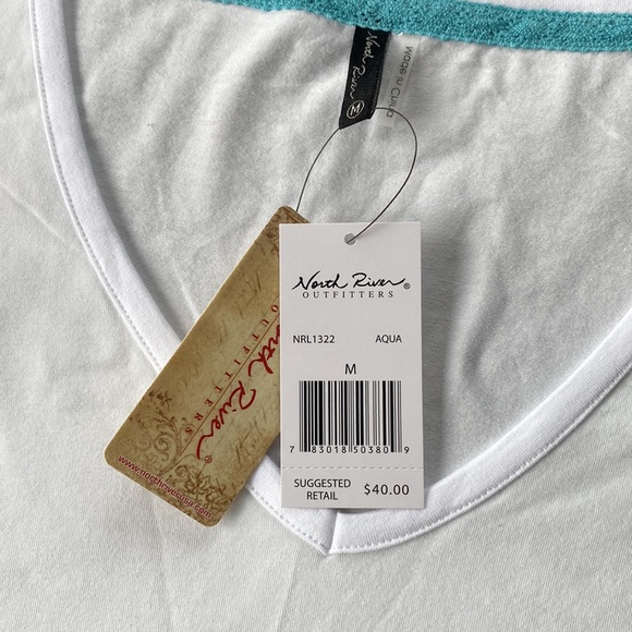 NWT North River Outfitters V-Neck, Tie-Dye T-Shirt - Picture 4 of 13